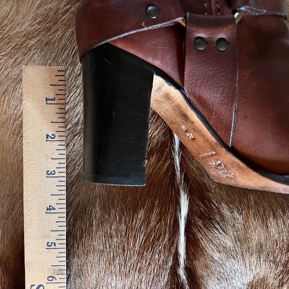 Michael Kors Brown Leather Low-Calf Boots W/ 3" Block Heels--Size 7.5 - Picture 15 of 15